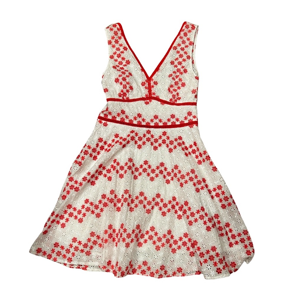 Blue rain floral dress